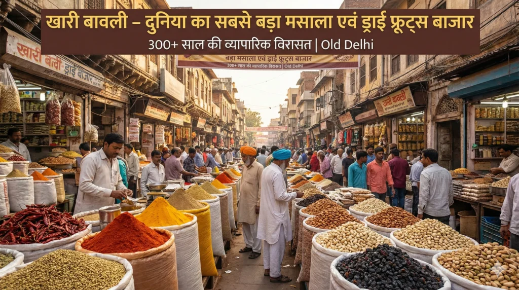 खारी बावली दुनिया का सबसे बड़ा मसाला एवं ड्राई फ्रूट्स बाजार
