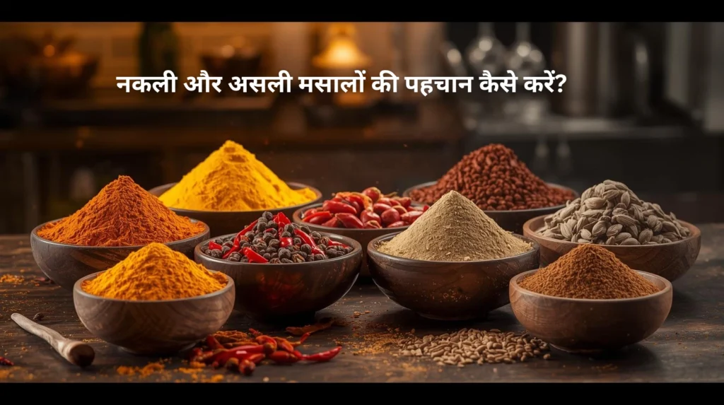 नकली और असली मसालों की पहचान कैसे करें