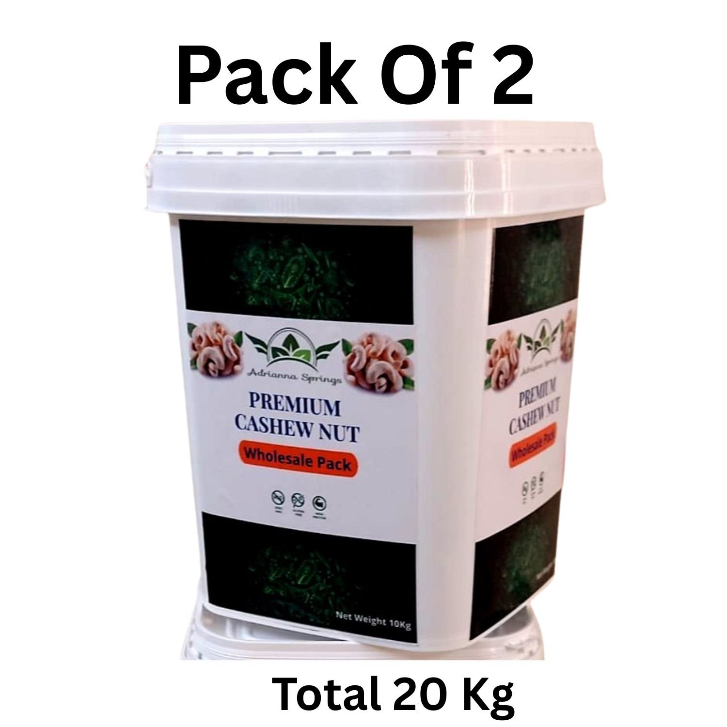 Pack Of 2 Cashew 20 kg Whole sale pack - Image 1